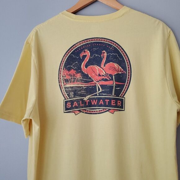 Izod Saltwater Collection Set of 2 Short Sleeve Soft Wash Tee Shirts Mens XL - Picture 10 of 12